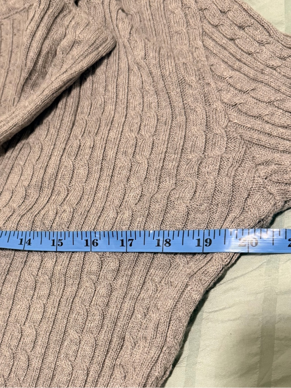 Apt. 9 Gray Cable Knit Blazer Style Cardigan Size M - Picture 10 of 11
